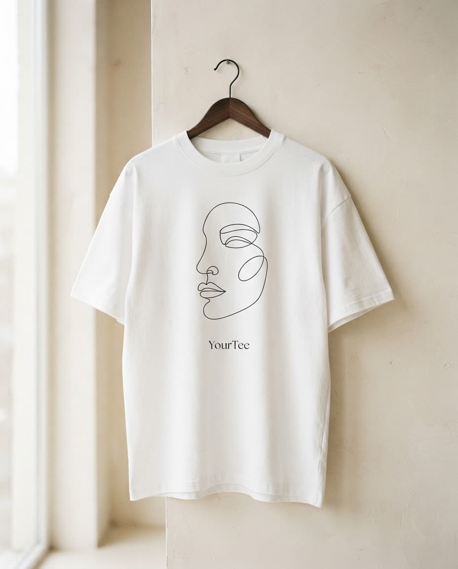 Line Art Face Tee